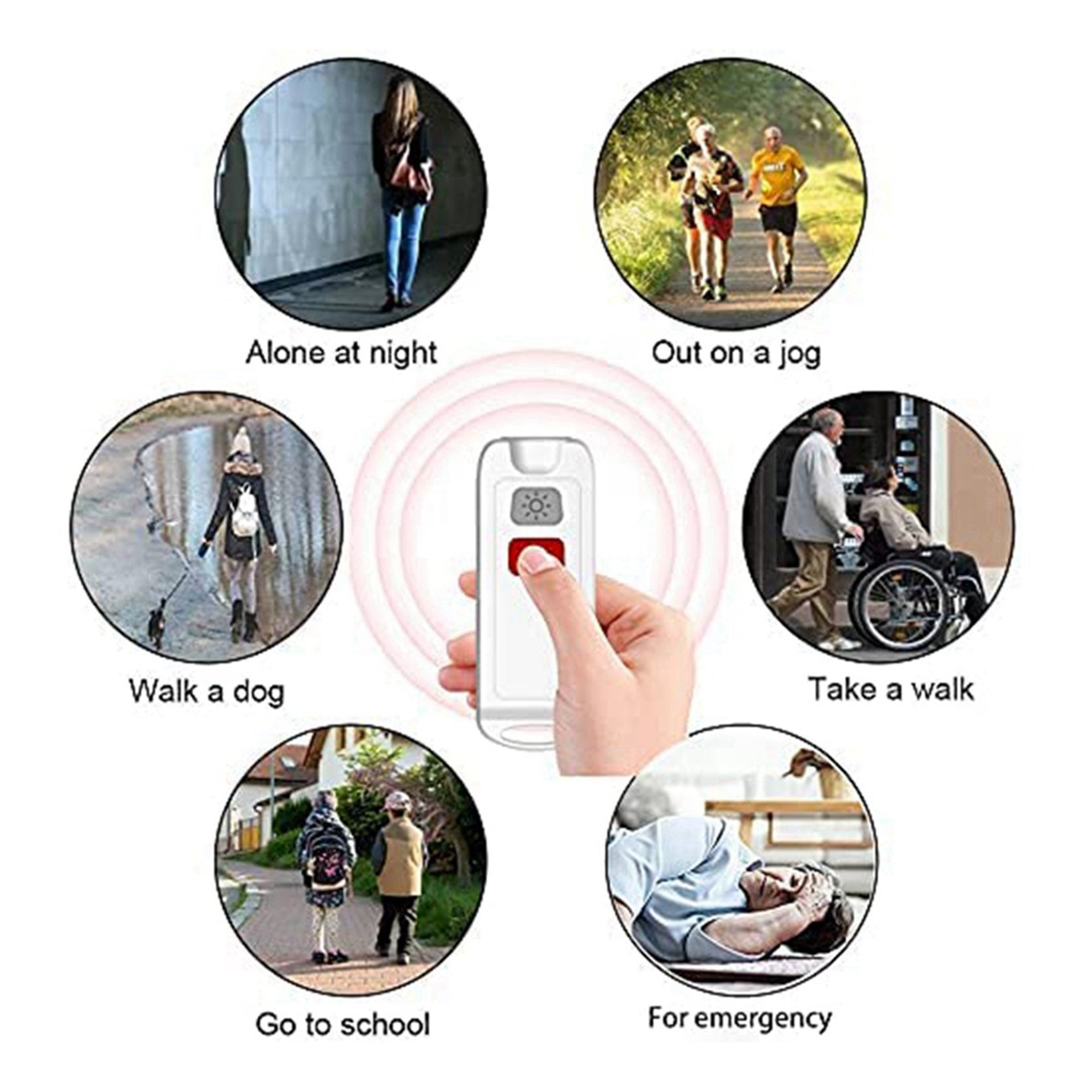 FULL-2X Personal Alarm,Safety  - Personal Alarm Keychain 评论和价格