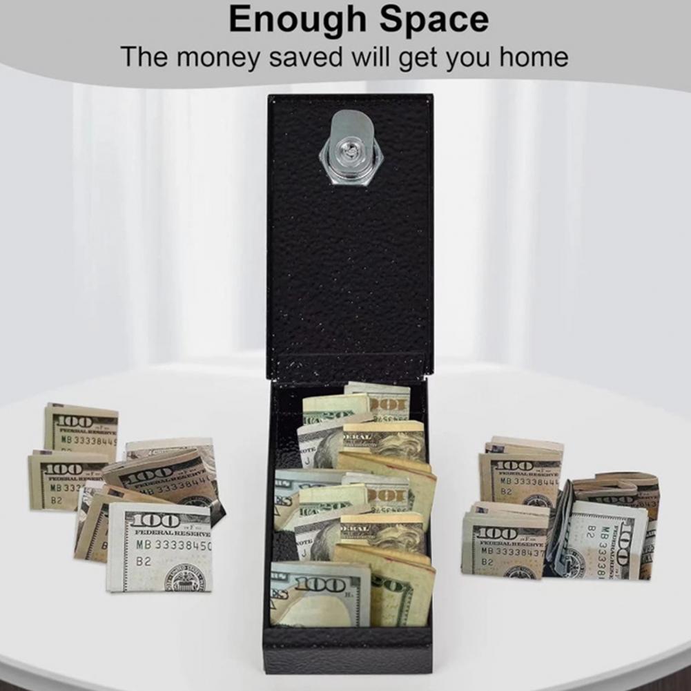 Metal Cash Box Portable Metal  - Lockbox Key Secure 评论和价格