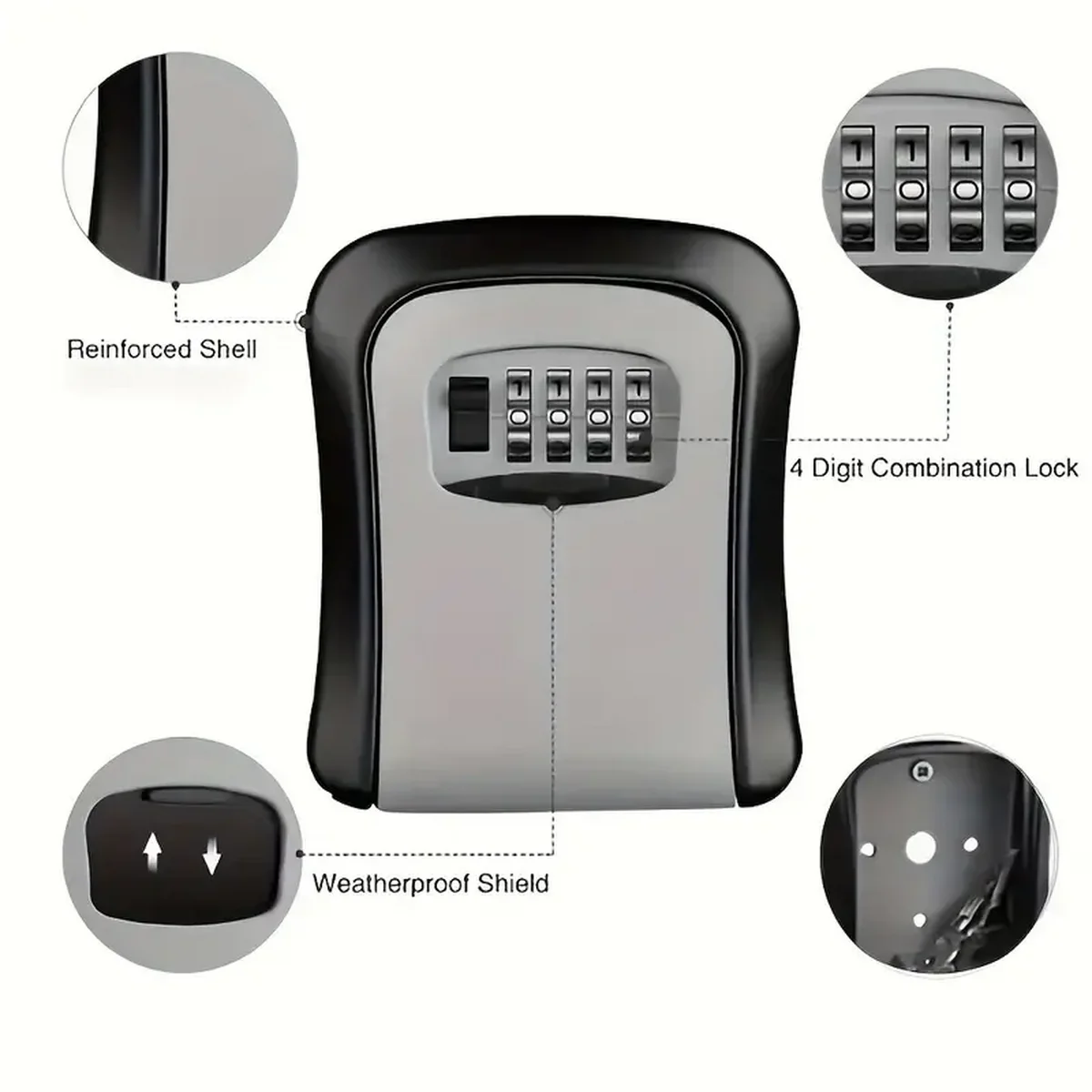 Waterproof Portable Combinatio - Lockbox Key Secure 评论和价格
