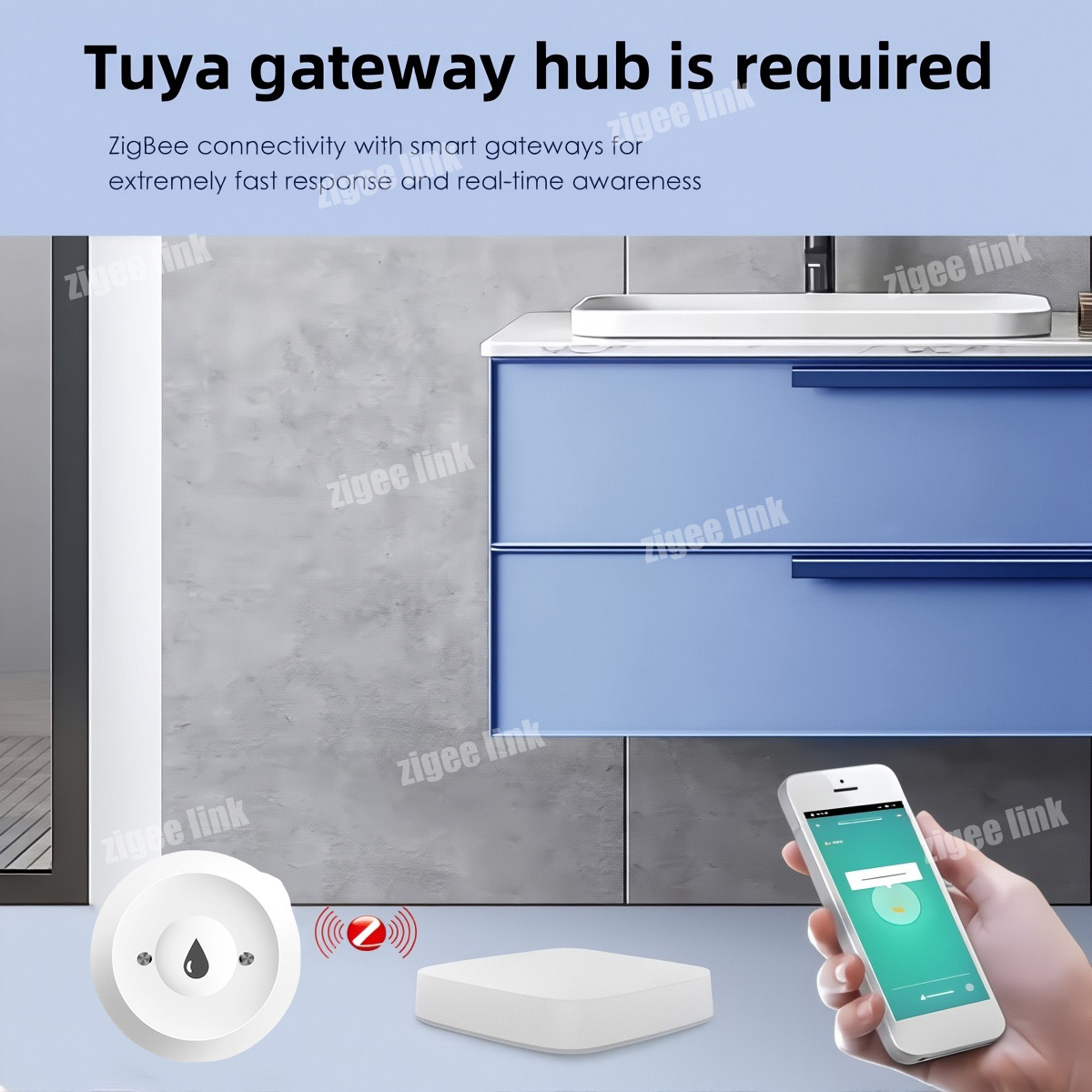 ZigBee 3.0 Water Sensor Smart  - Water Alarm Sensor 评论和价格