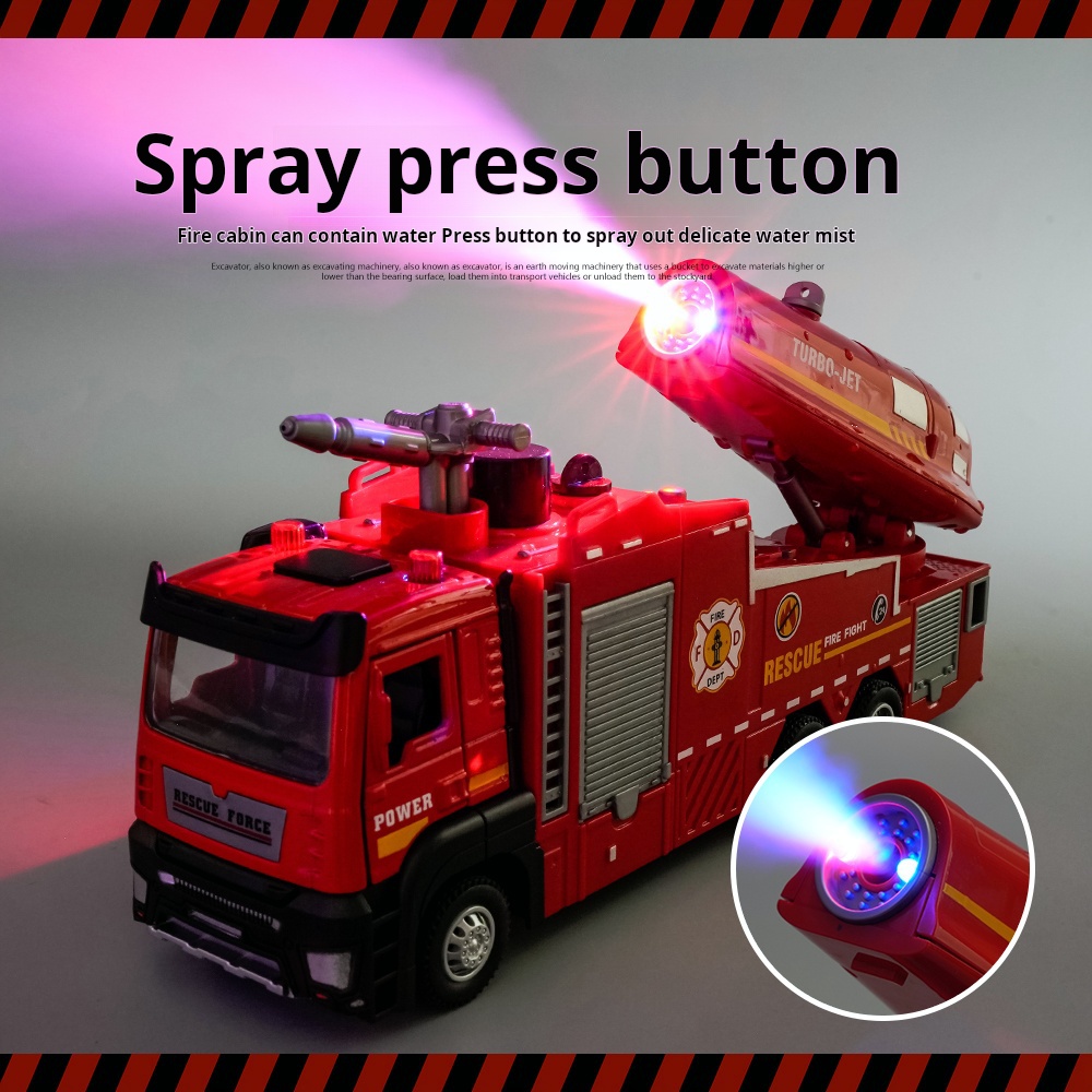 New Alloy Fire Truck Toy Large - Fire Escape Ladder 评论和价格