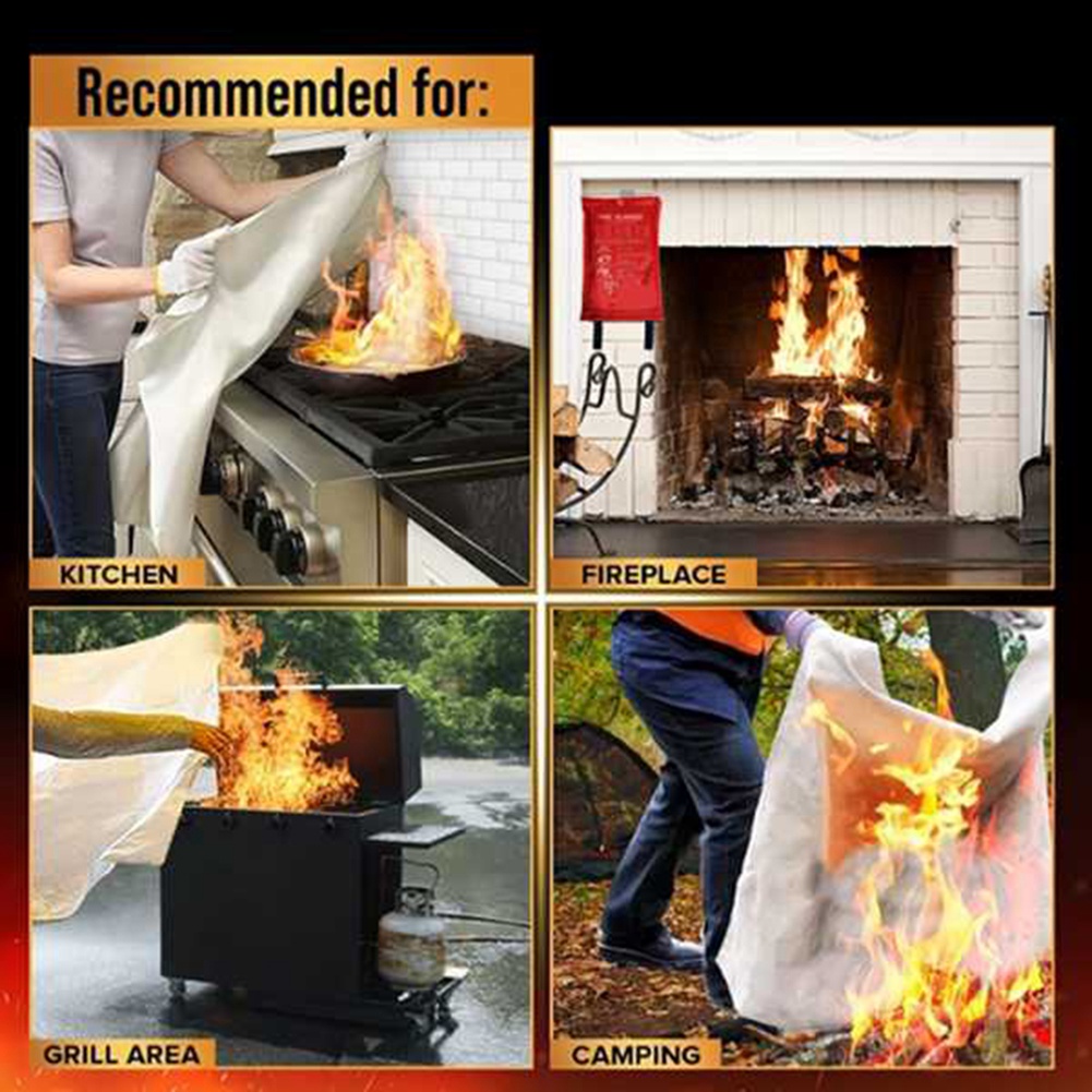 AED2-Emergency Fire Blanket, F - Fire Blanket Kitchen 评论和价格