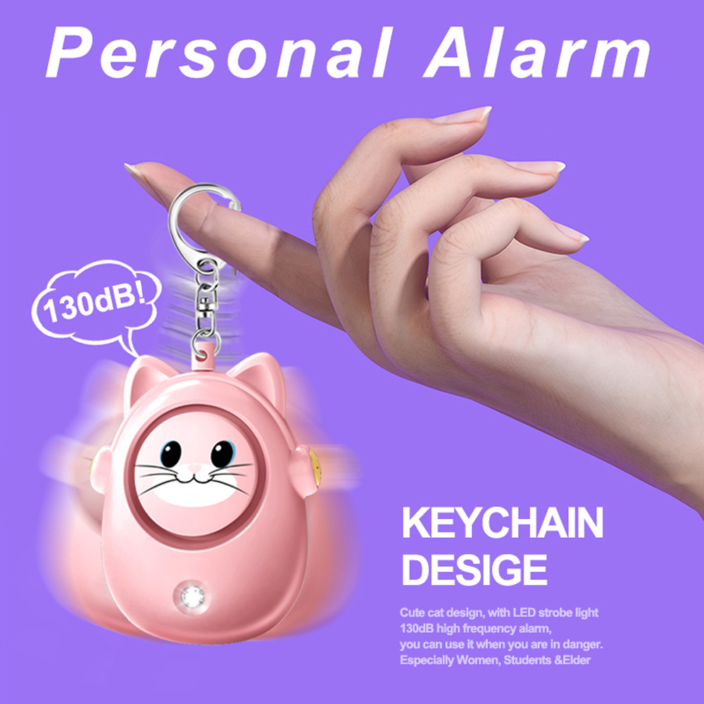 H8 2024 New Cute Cat Personal  - Personal Alarm Keychain 评论和价格