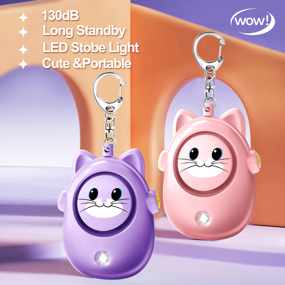H8 2024 New Cute Cat Personal  - Personal Alarm Keychain 评论和价格