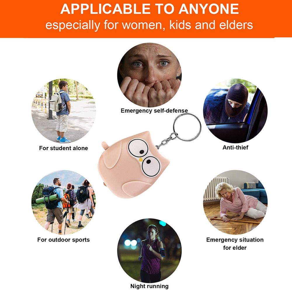 Mini Anti-attack Self Defense  - Personal Alarm Keychain 评论和价格