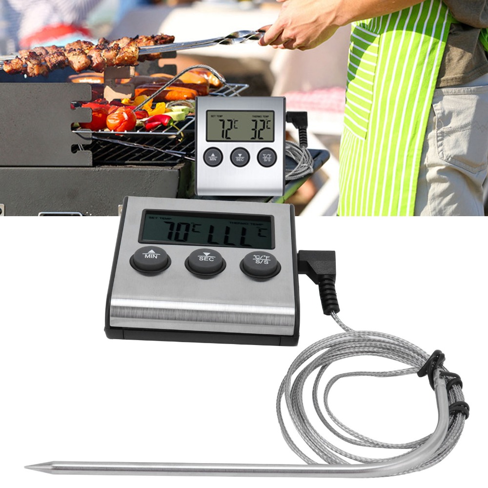 Silver Digital BBQ Meat Thermo - Pool Alarm Float 评论和价格